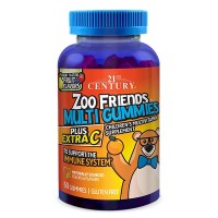 21st Century Zoo Friends Multi Gummies Plus Extra C 60gum