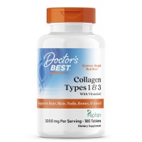 Doctor's Best Collagen Types 1 and 3 with Vitamin C 1000mg 180tabs