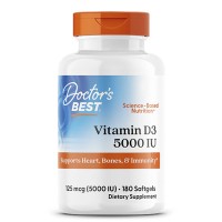 Doctor's Best Vitamin D3 5000IU 180caps