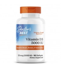 Doctor's Best Vitamin D3 5000IU 180caps
