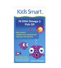 Kids Smart Hi DHA-Omega 3 Fish Oil 30 Chewable Burstlets