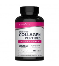 NeoCell Grassfed Collagen Peptides + Vitamin C & Biotin 180tabs