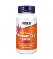 Now Foods Vitamin D-3 High Potency 1000 IU 180caps