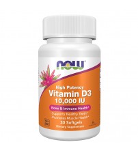 Now Foods Vitamin D-3 High Potency 10000 IU 30caps