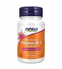 Now Foods Vitamin D-3 High Potency 2000 IU 120caps