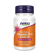 Now Foods Vitamin D-3 High Potency 5000 IU 120caps