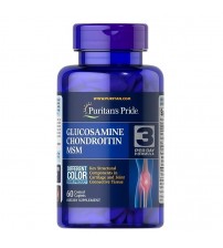 Puritan's Pride Double Strength Glucosamine Chondroitin & MSM 60caps
