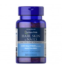 Puritan's Pride Hair Skin & Nails One Per Day Formula 30caps