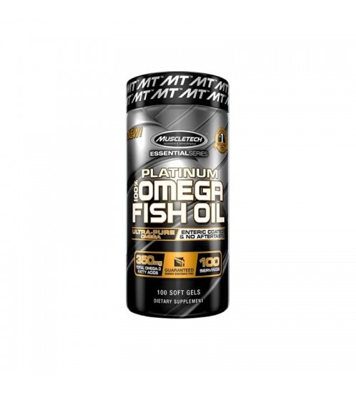 Omega-3 Muscletech 100% Platinum Fish Oil 1000mg 100caps