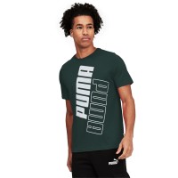 Мужская футболка Puma Power Logo Men's Tee Green
