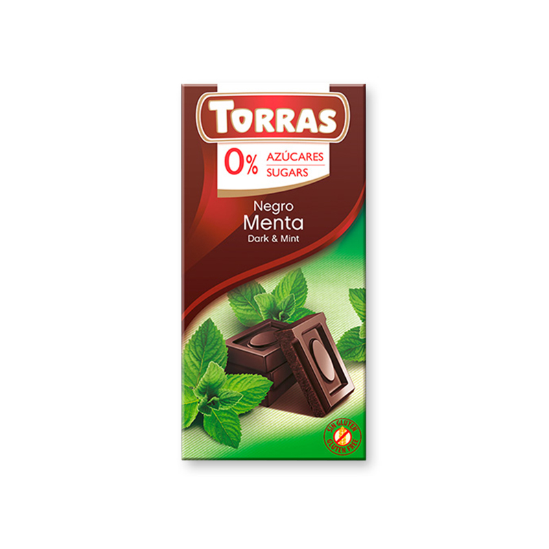 Шоколад без сахара Torras Dark Chocolate With Mint 75g