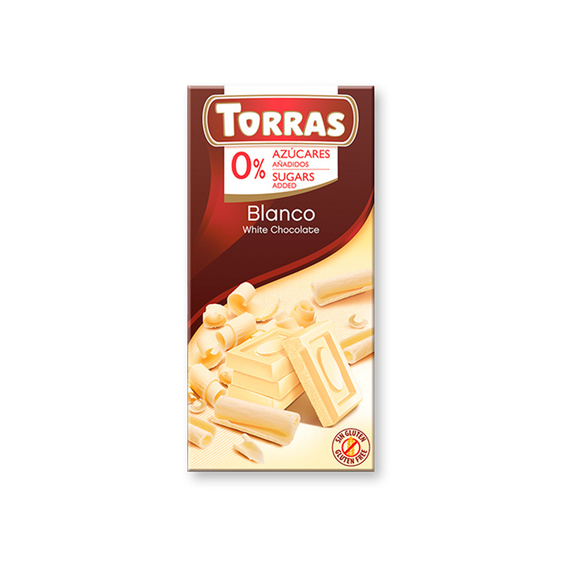 Шоколад без сахара Torras White Chocolate 75g        