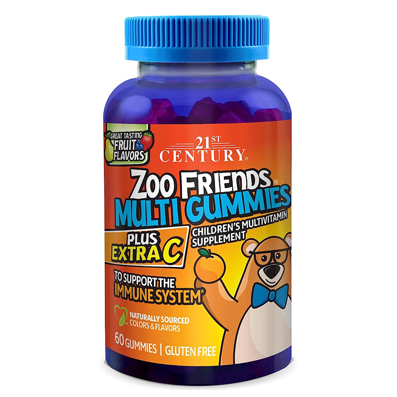 Extra multi. Витамины для детей 21st Century Health Care Zoo friends